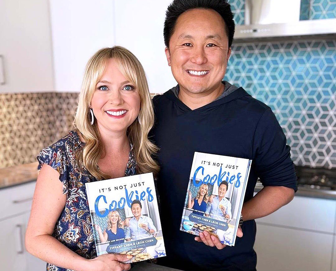 Tiff and Leon Chen show off their new book.