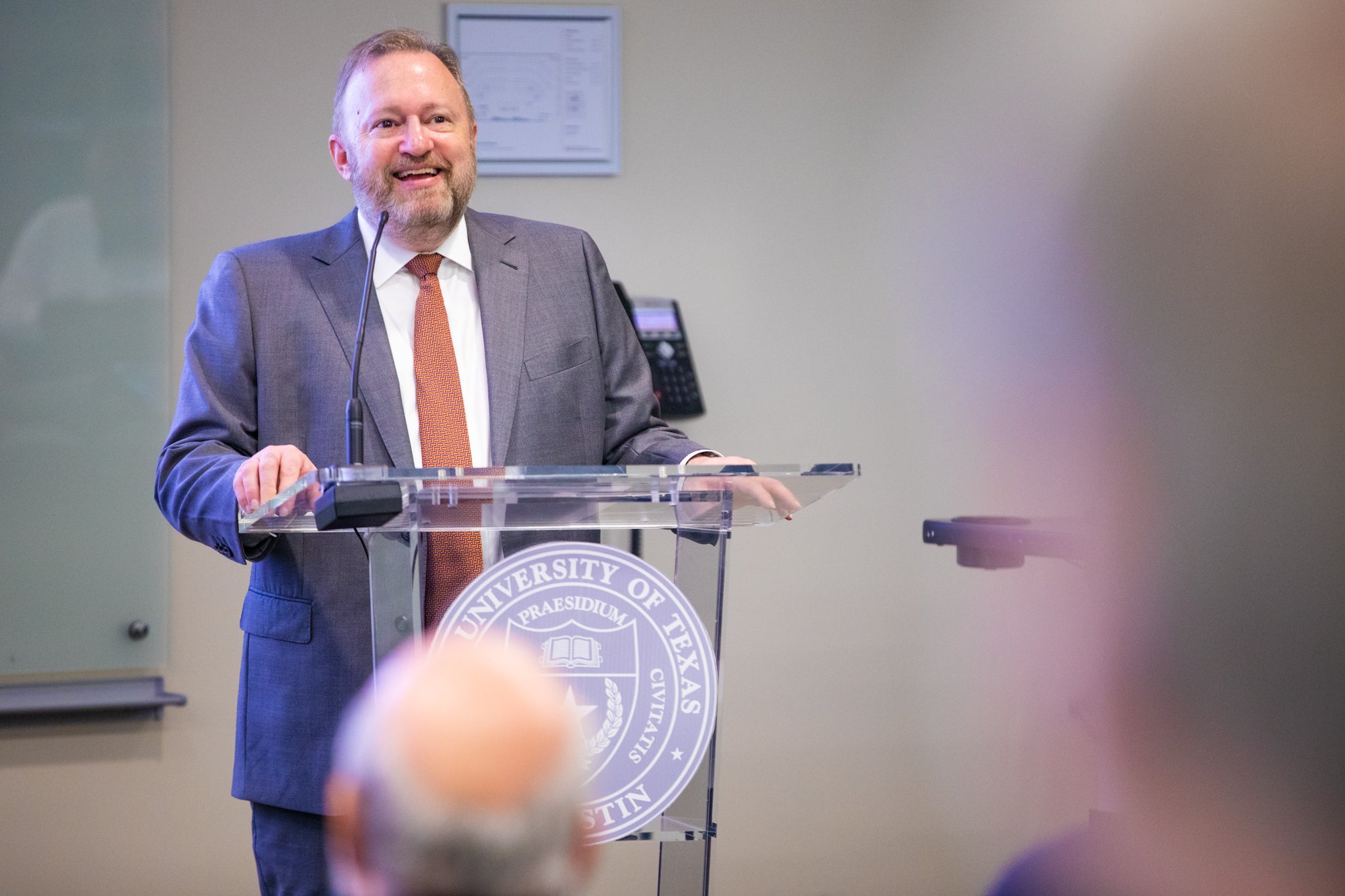 Moody College Dean Jay Bernhardt