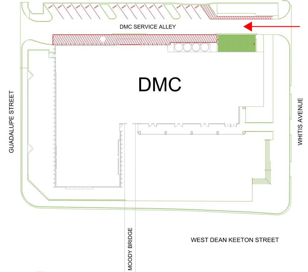 DMC Building Service Alley Map