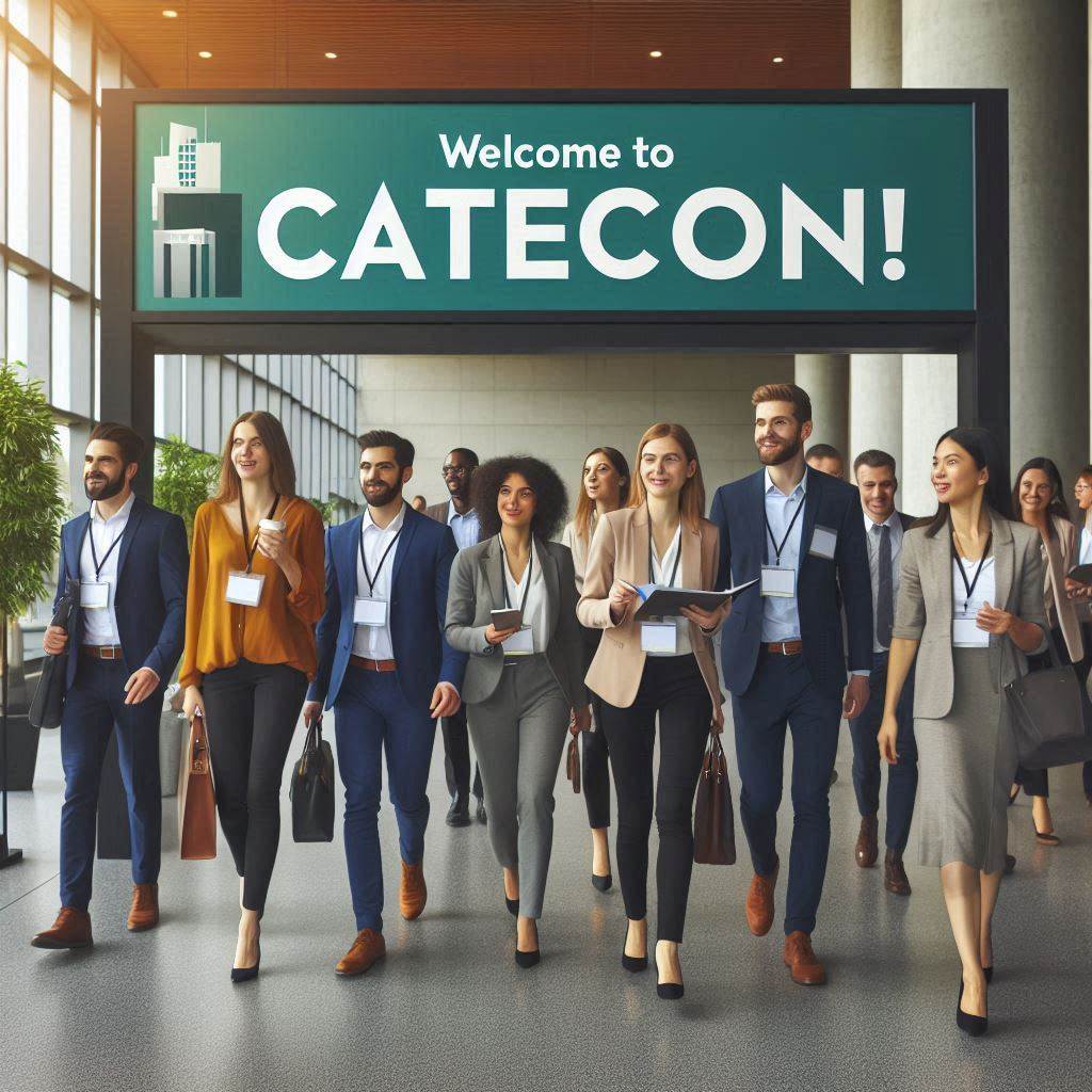 Microsoft Copilot AI-generated image of teaching professionals attending CATECon