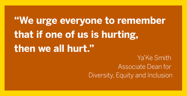Ya'Ke Smith Diversity, Equity, Inclusion response to public unrest