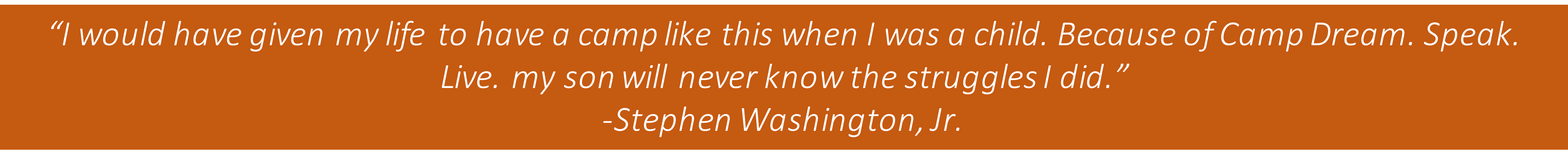 Stephen Washington Quote