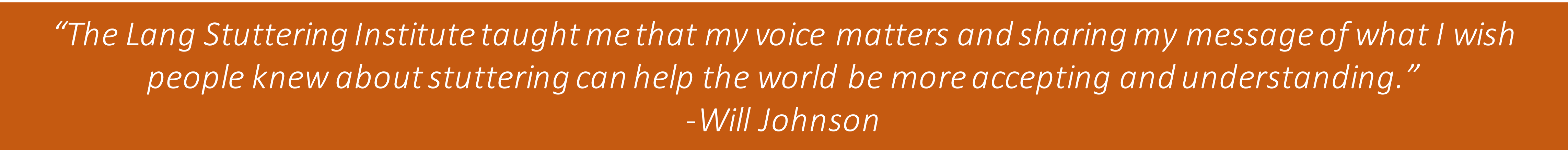 Will Johnson Quote