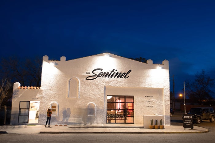 The Sentinel coffee shop and community space, photo of exterior 