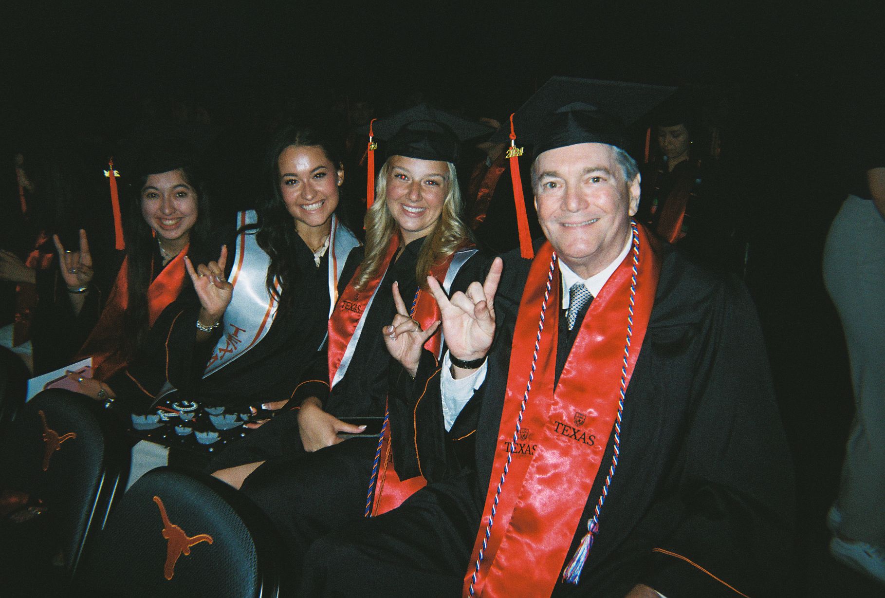 john peyton with three other moody graduates 