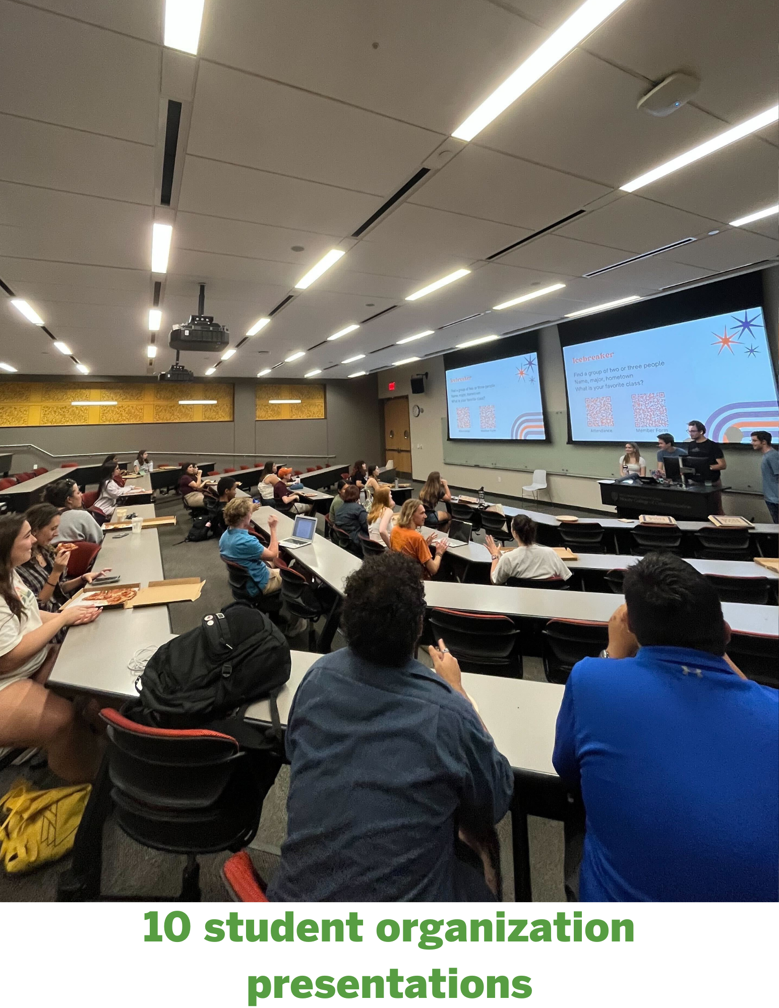Student organization presentation