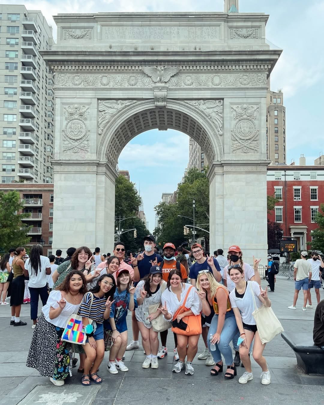 a group of utny students