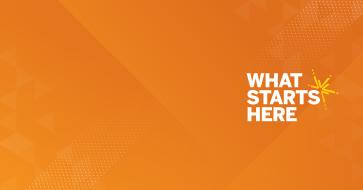 what starts here logo
