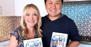 Tiffany and Leon Chen show off their new book.