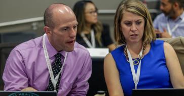 Center for Health Communication Director Mike Mackert and Deputy Director Jessica Wagner