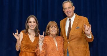 christie hodge with dina and chris del conte 