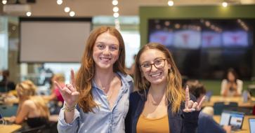 Caleigh and Ellie in The Lab