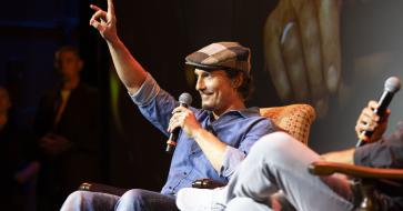 Photo of Matthew McConaughey at Hogg Auditorium 