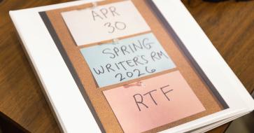Writers Room SNL-style note cards