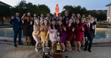 Texas Speech in front of the Tower