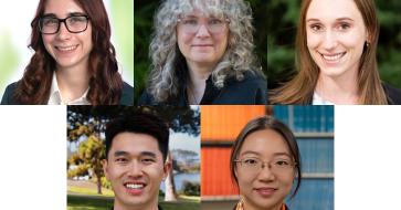 Graphic featuring new faculty