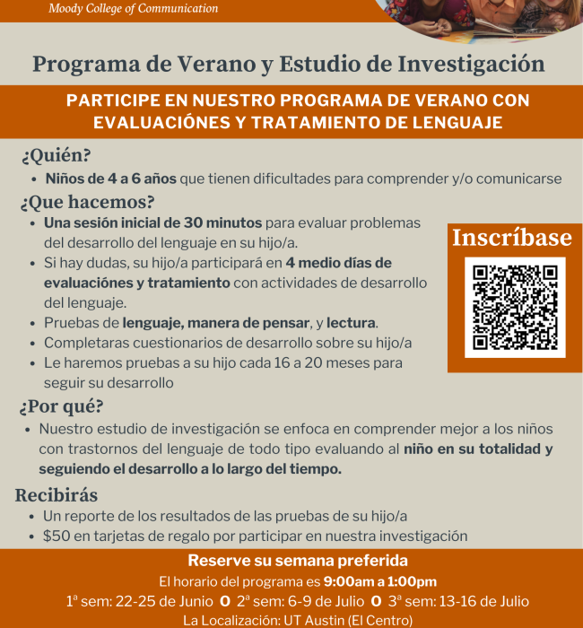 summer flyer spanish