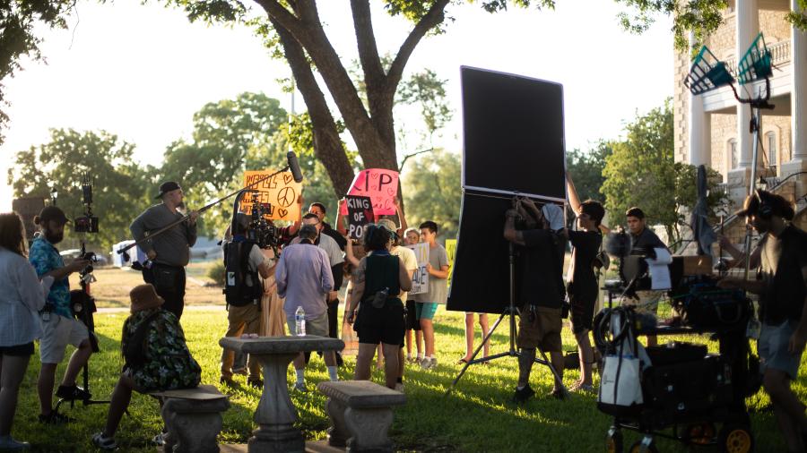 An image of rtf students at an outdoor event