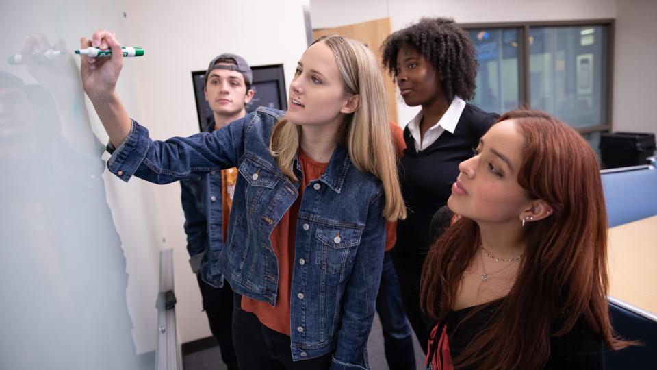 Advertising students