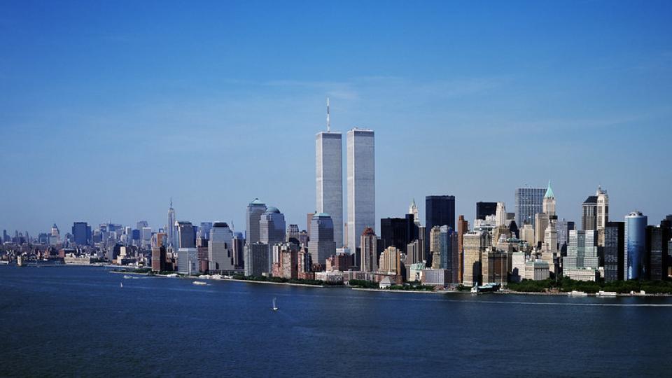 New York City skyline pre-9/11