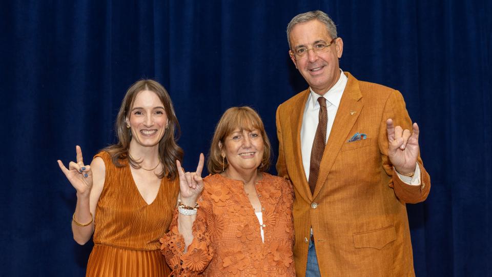 christie hodge with dina and chris del conte 
