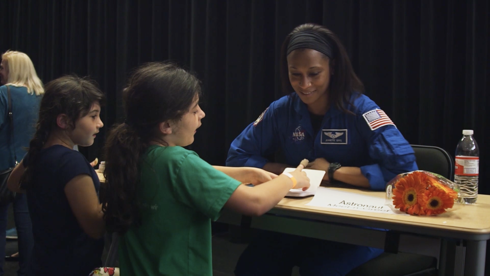 Dr. Jeanette Epps, NASA Astronaut Aerospace Engineer, appeared in one of Hot Science TV episodes. Photo Courtesy of Hot Science TV
