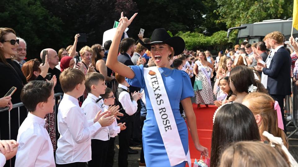 Sara Costa at the Rose of Tralee in Ireland