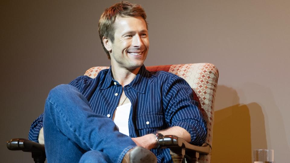 Glen Powell at Moody Chad Powers Screening