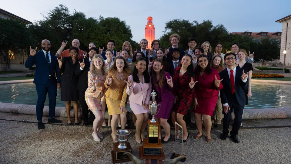 Texas Speech in front of the Tower