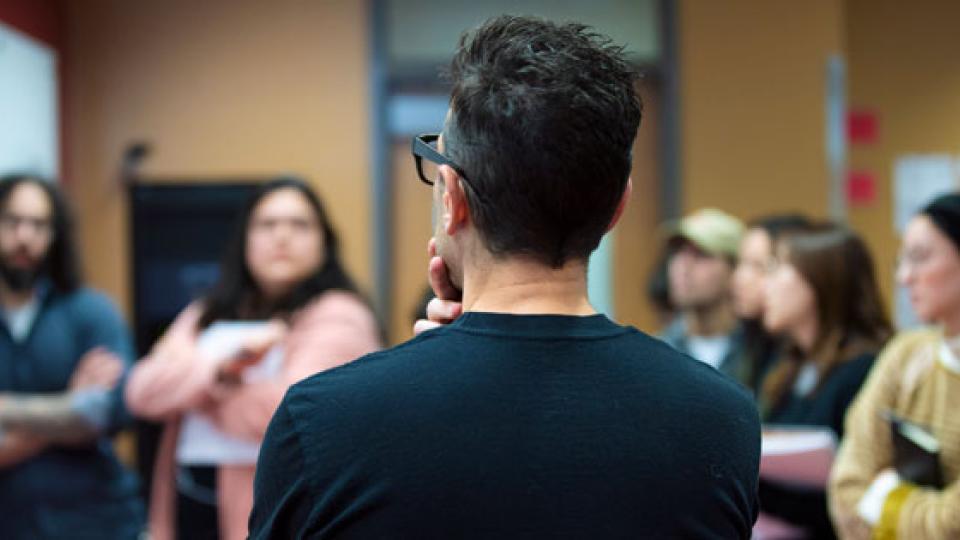 Advertising veterans Amy Moorman and Jason Sperling, from Los Angeles-based RPA, brought experience and expertise to Moody College of Communication. 