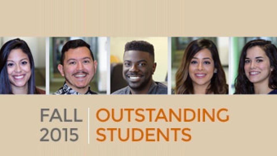 Outstanding Fall 2015 Graduates