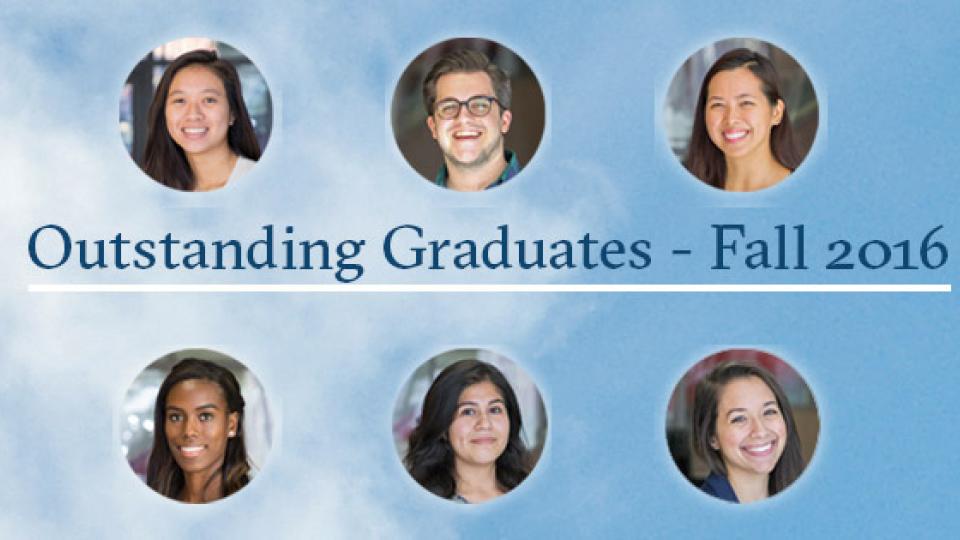 Outstanding Fall 2016 Grads