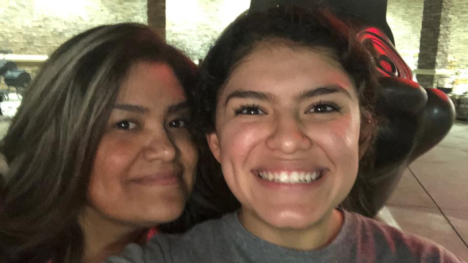 Ibarra with mom 