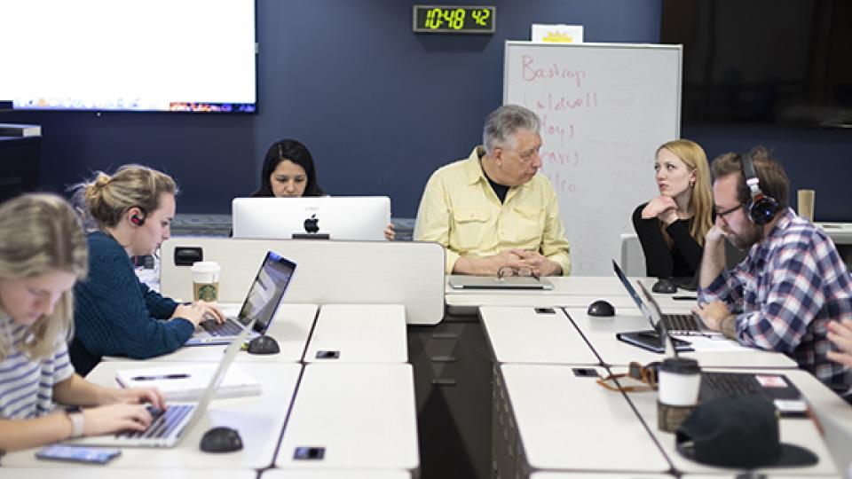 Reporting Texas, led by Professor Tracy Dahlby in the School of Journalism, trains student journalists through hands-on practice.   