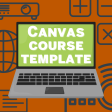 "CATE canvas course template" on a computer