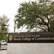 photo of Moody College of Communication sign