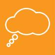 Cloud with lightning icon