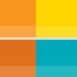 Collage of Moody Brand Colors in overlapping squares