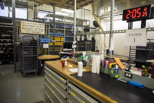 equipment checkout facility interior 