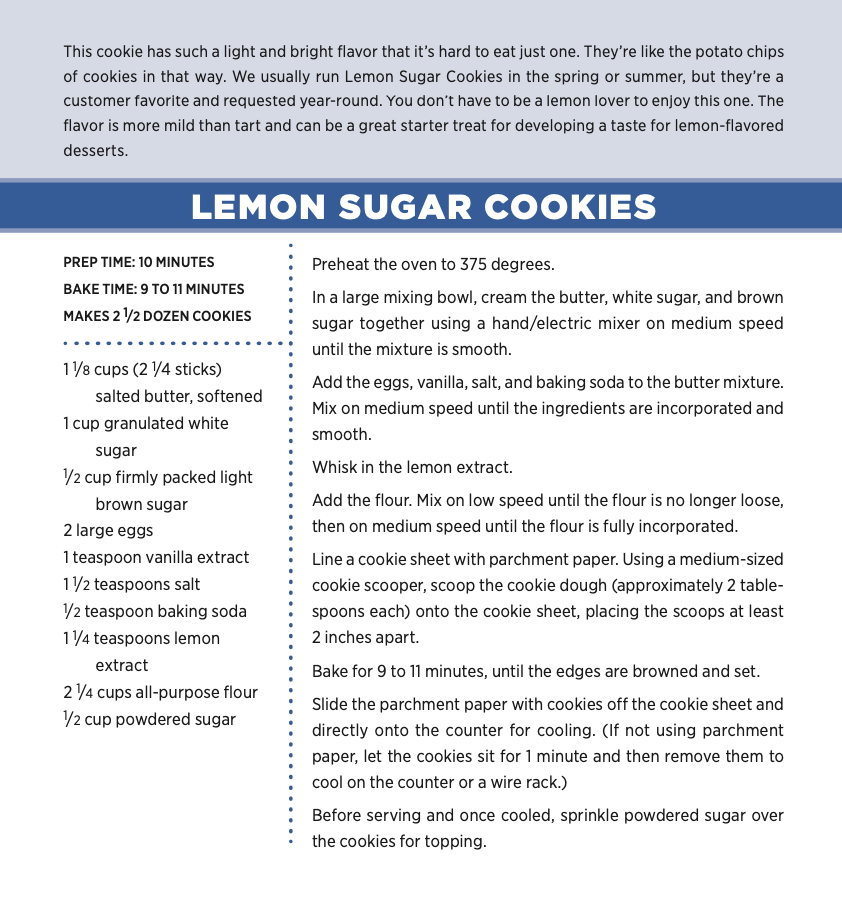 Lemon cookie recipe