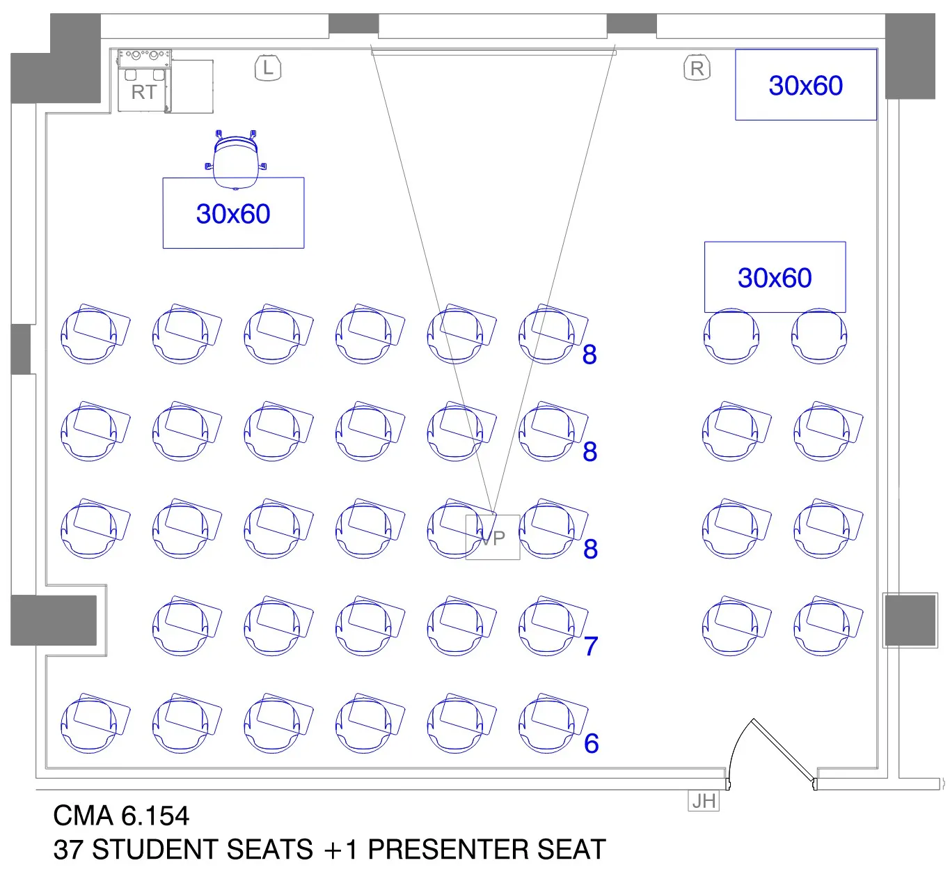 CMA 6.154 Classroom Floorplan