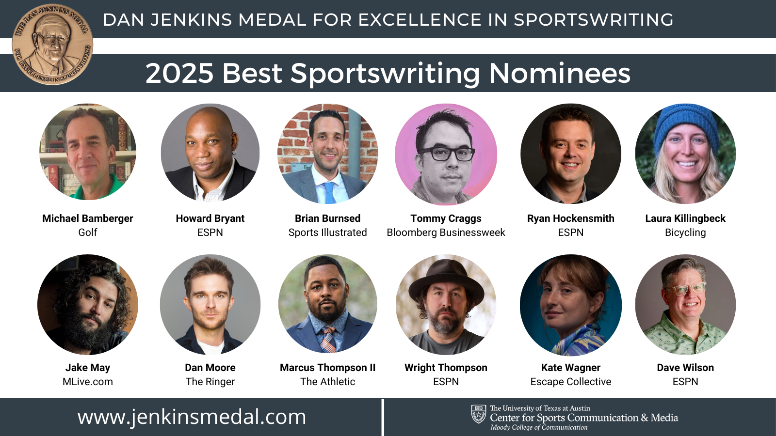Jenkins Medal nominees 2025
