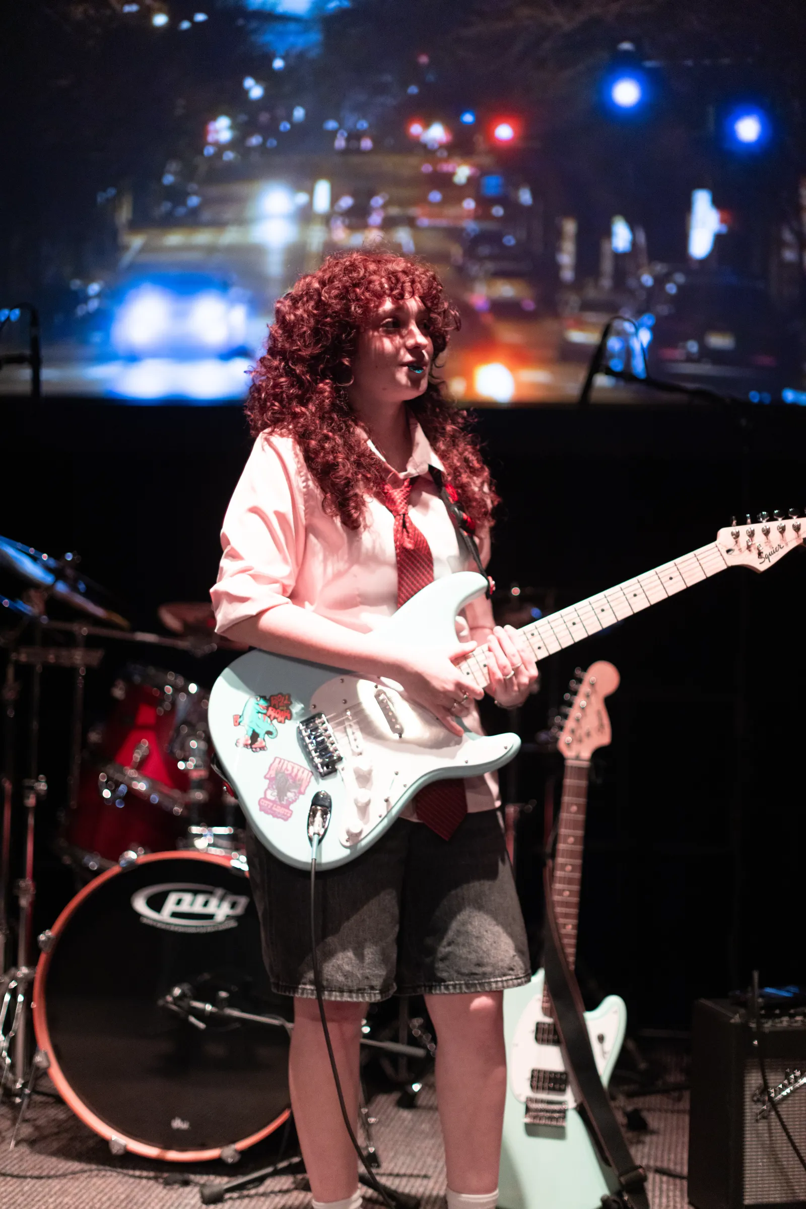 student guitarist