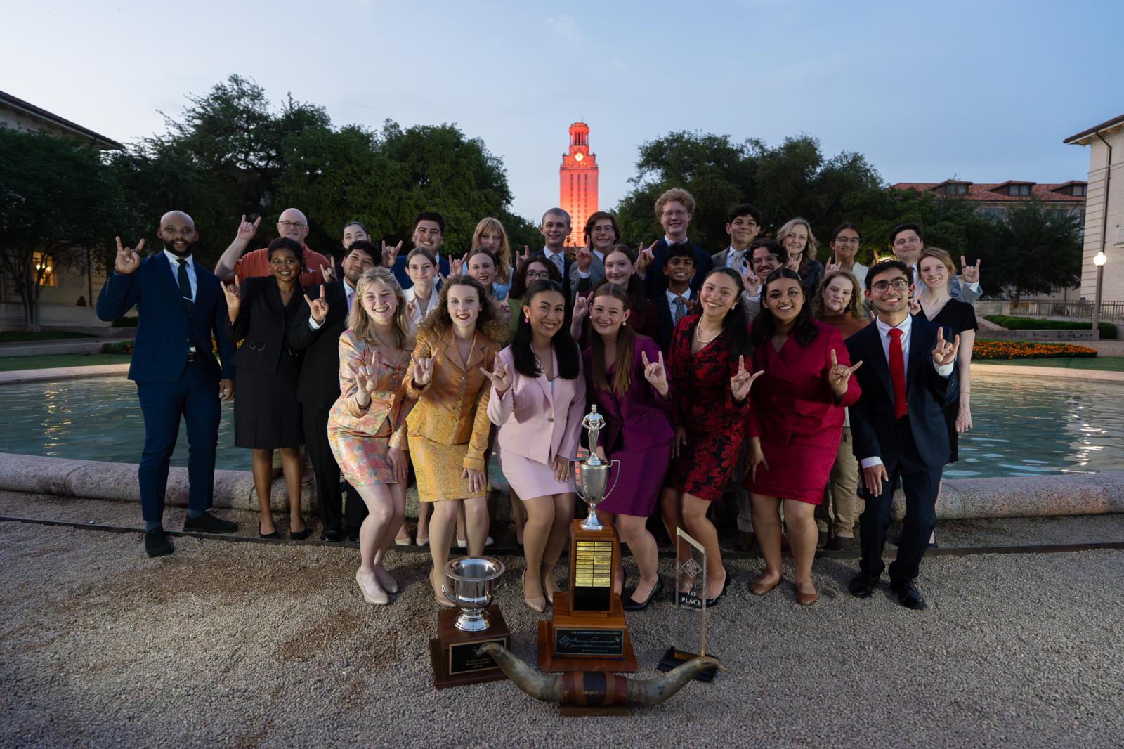 Texas Speech in front of the Tower
