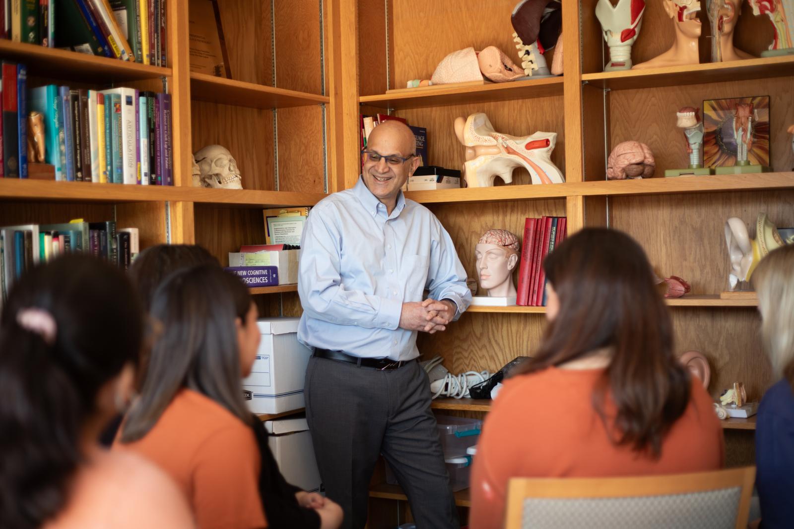 Photo of Raj Koul and students