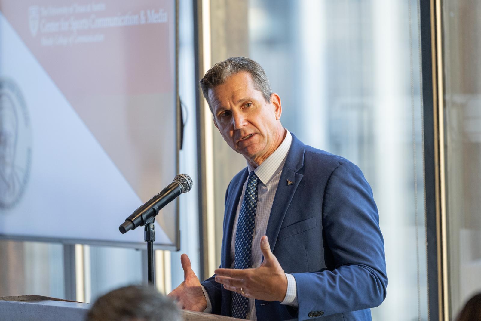 Photo of Michael Butterworth at the Dan Jenkins Medal awards