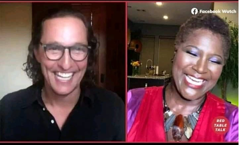 Tammy Smithers and Matthew McConaughey screenshot from TV appearance