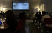 Students Watching Film