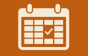 Image depicts a chart with a check to represent a course schedule.