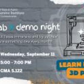 3D Printing Demo Night